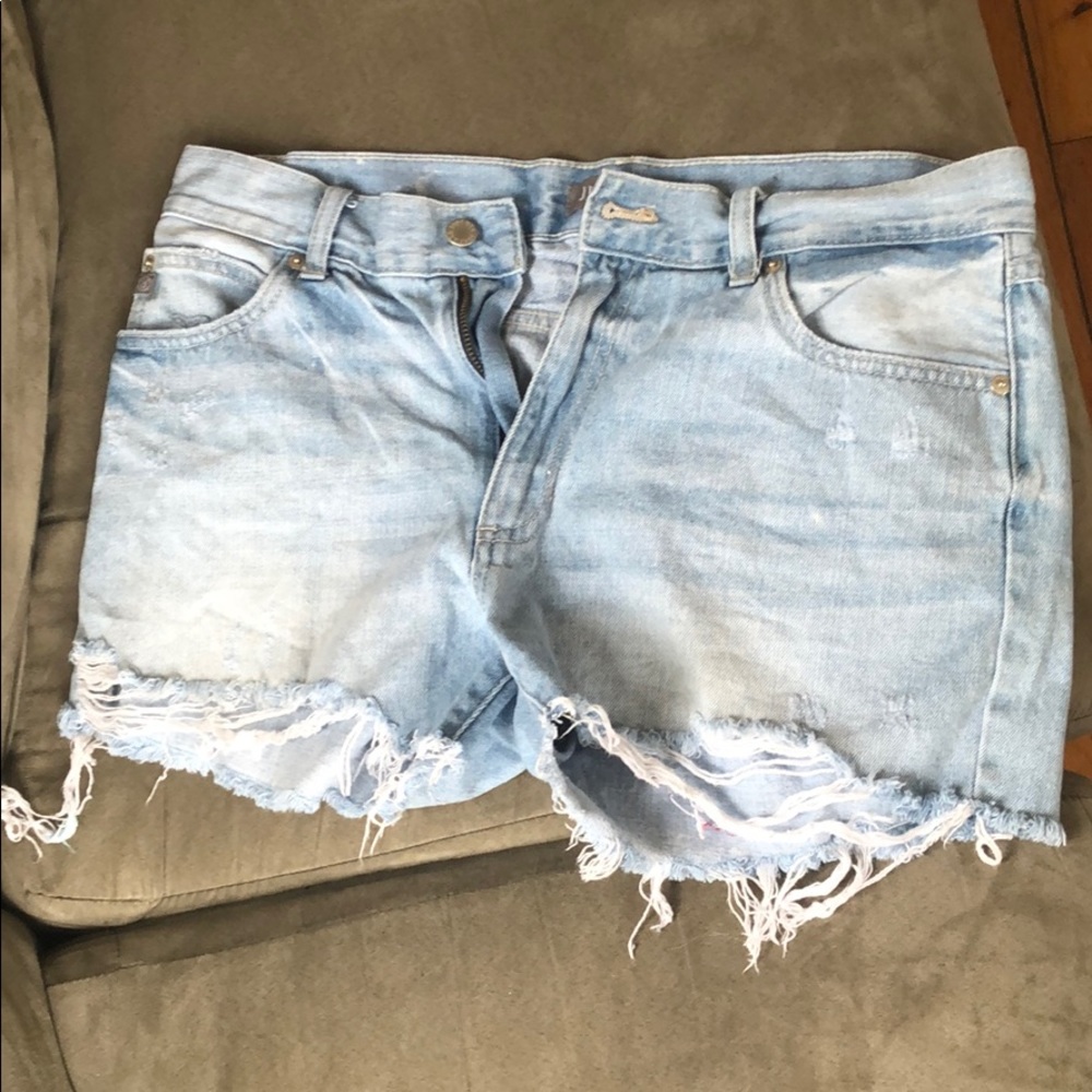 Justusa Jean shorts light wash denim